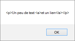 Le contenu de myDiv est bien affiché